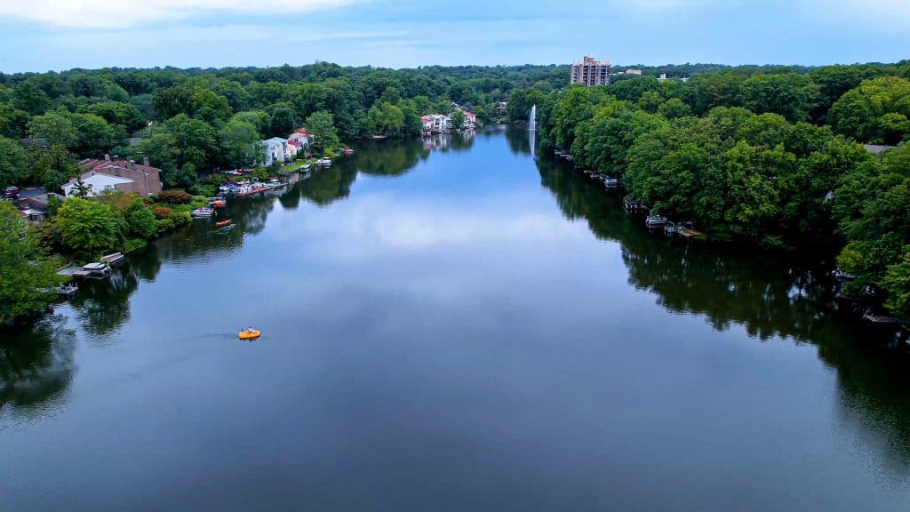 Aerial drone photo Lake Anne