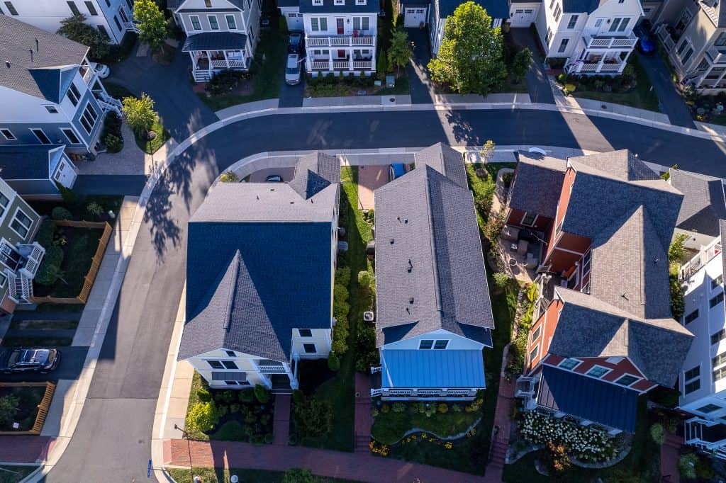 Real estate drone photo