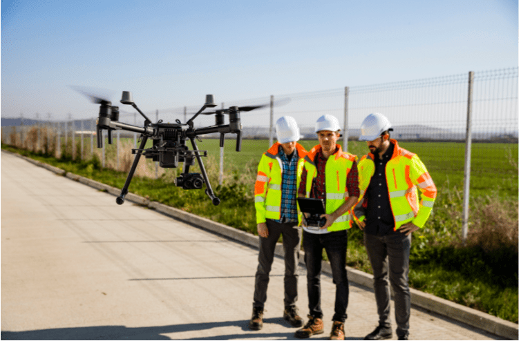 drone surveying mission